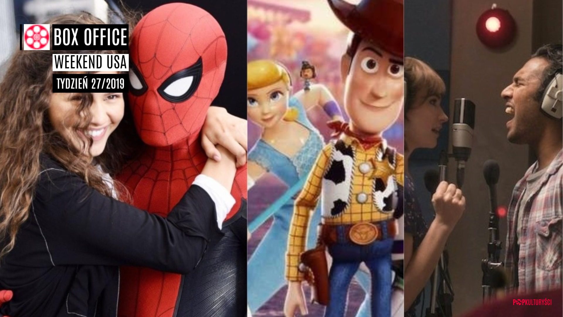 box office weekend usa 27/2019 spider-man: daleko od domu toy story 4 midsommar avengers: koniec gry