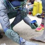 nagość na ulicach nowego jorku bodypainting